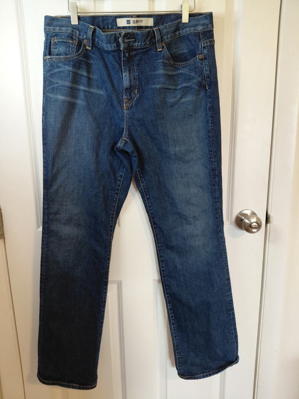 Vintage 2003 GAP Slim Fit Jeans 16 Regular Made In USA Blue Denim Y2K